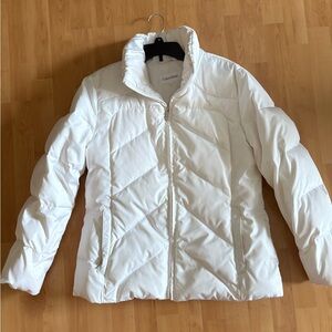 Calvin Klein Women's White Puffer Jacket